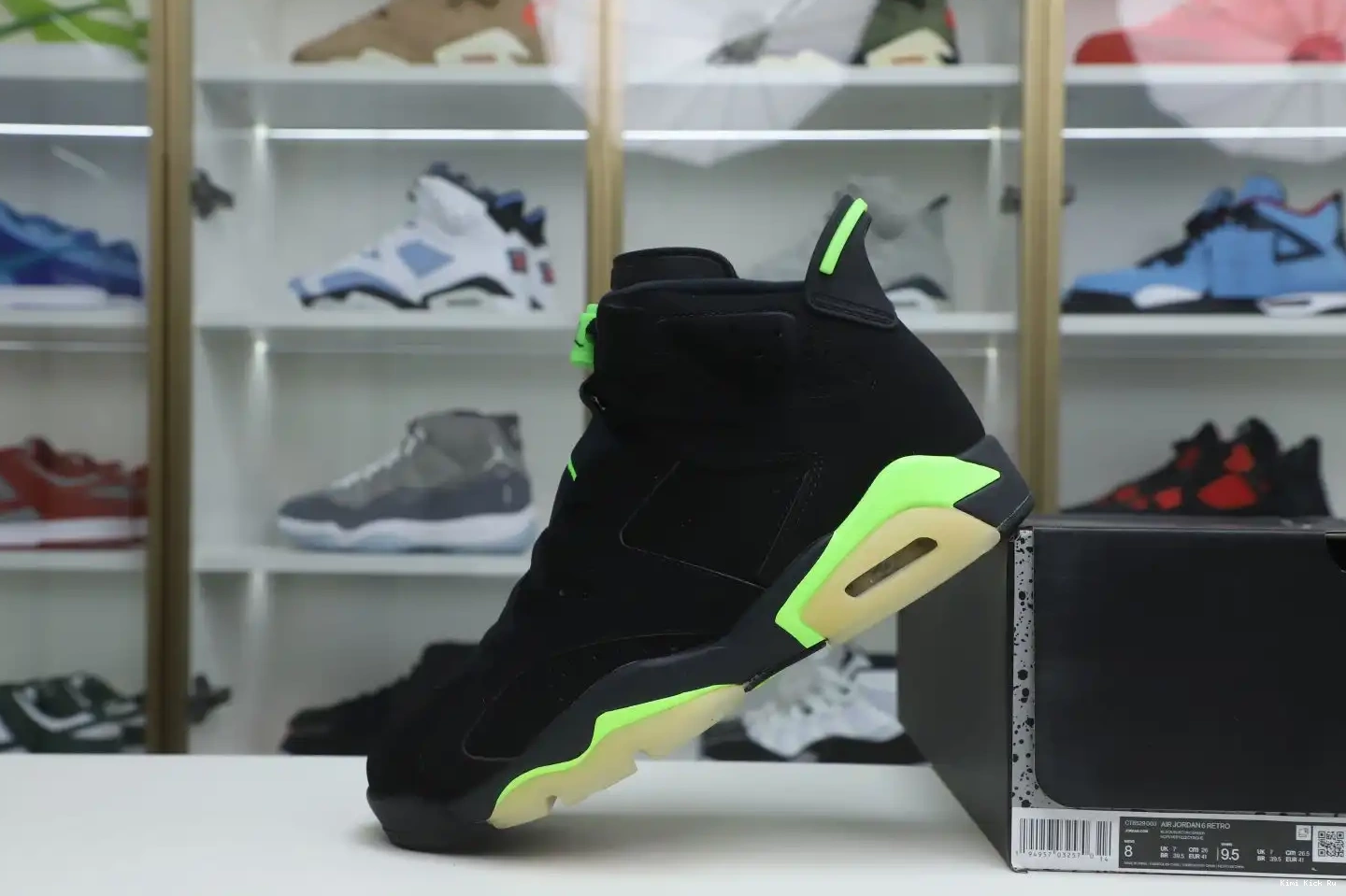 GREEN' RETRO 6 'ELECTRIC AIR Kimikick JORDAN 0815